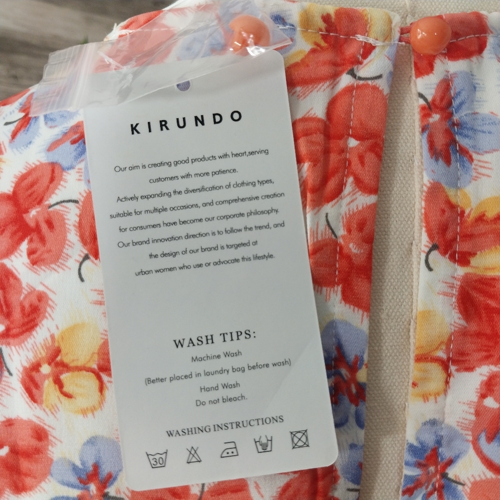 Kirundo Spring Dress Size Large Floral Colorful - Picture 9 of 15